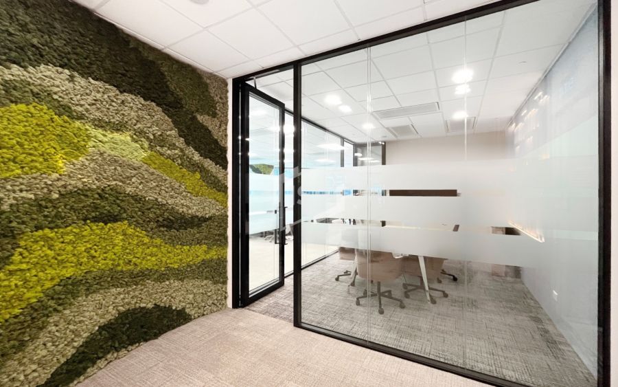 Acoustic Glass Partition for Workspaces