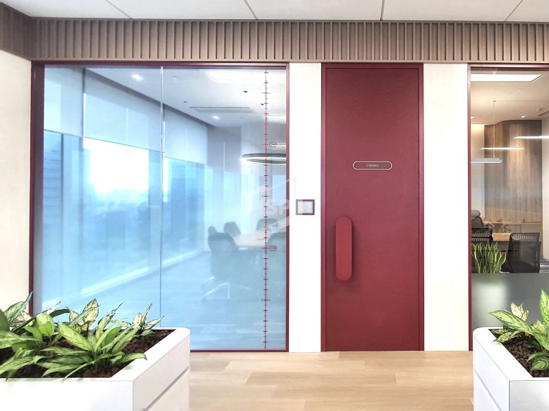 Single Glazed Office Glass Panel