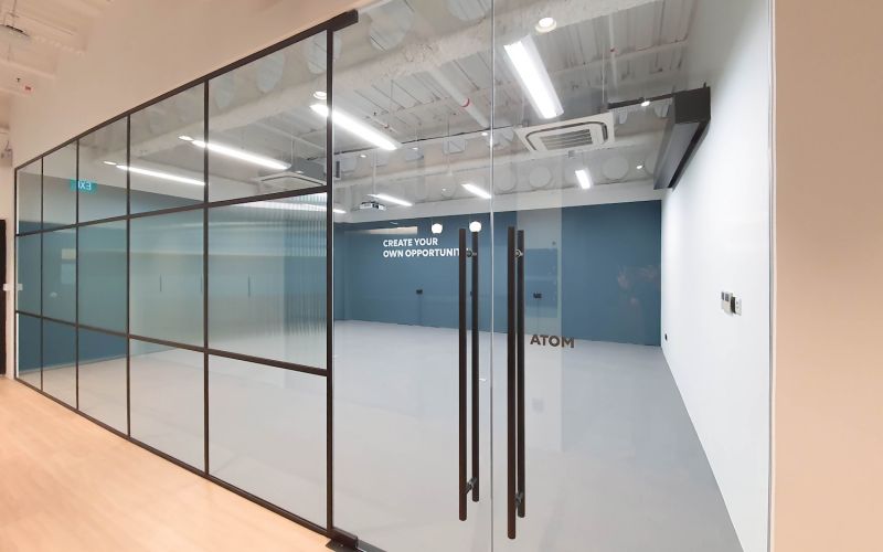 ISP - Coworking Space with Frameless Acoustic Glass Door