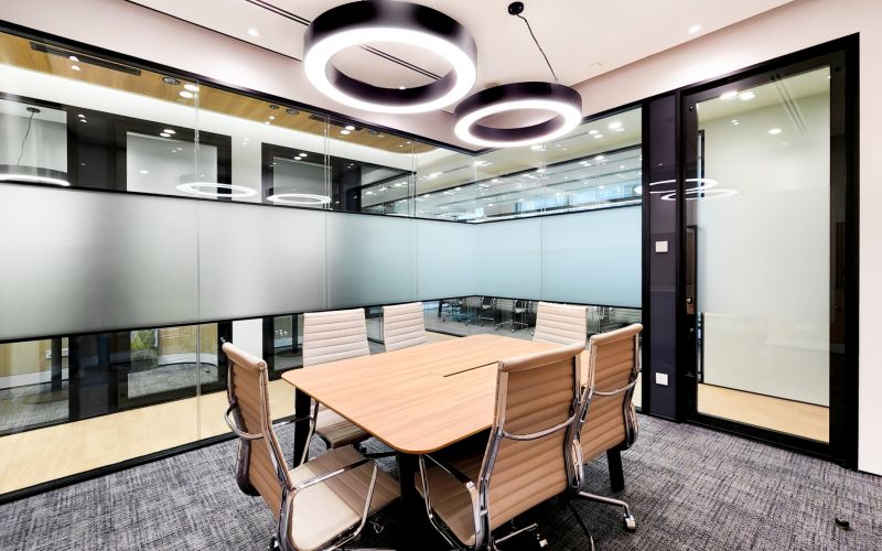 Meeting Room with Double Glazed Acoustic Glass Door