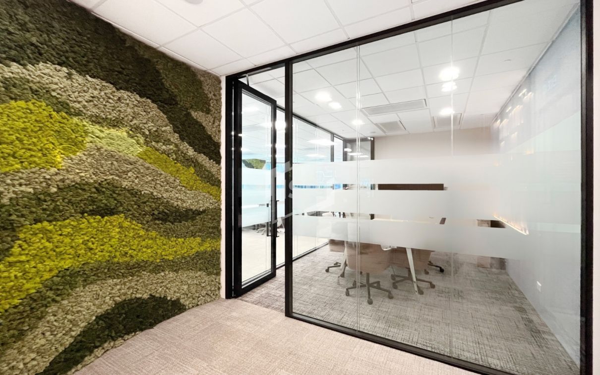 Acoustic Glass Partition for Workspaces