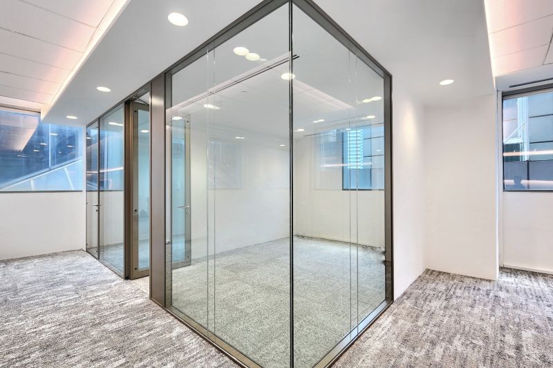 Productivity Boost with Champagne Gold COMO Glass Partition