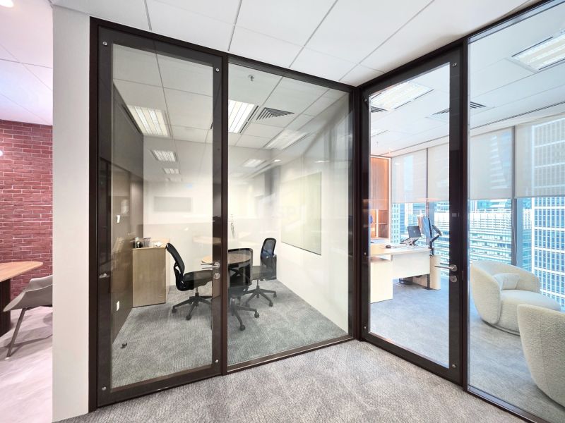 Acoustic Glazed Partition for Meeting Room