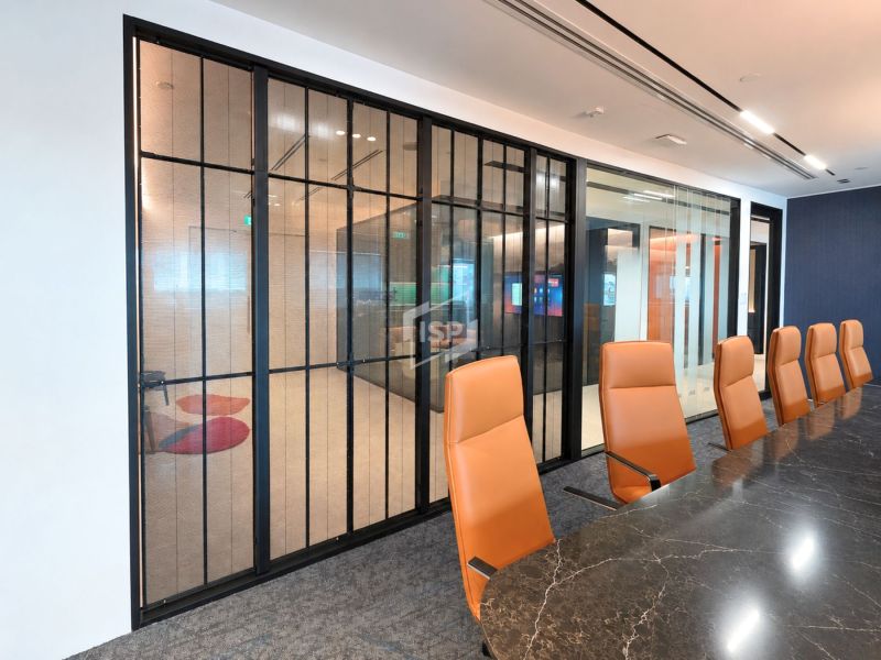 Double Glazed Meeting Room with Framed Glass Door