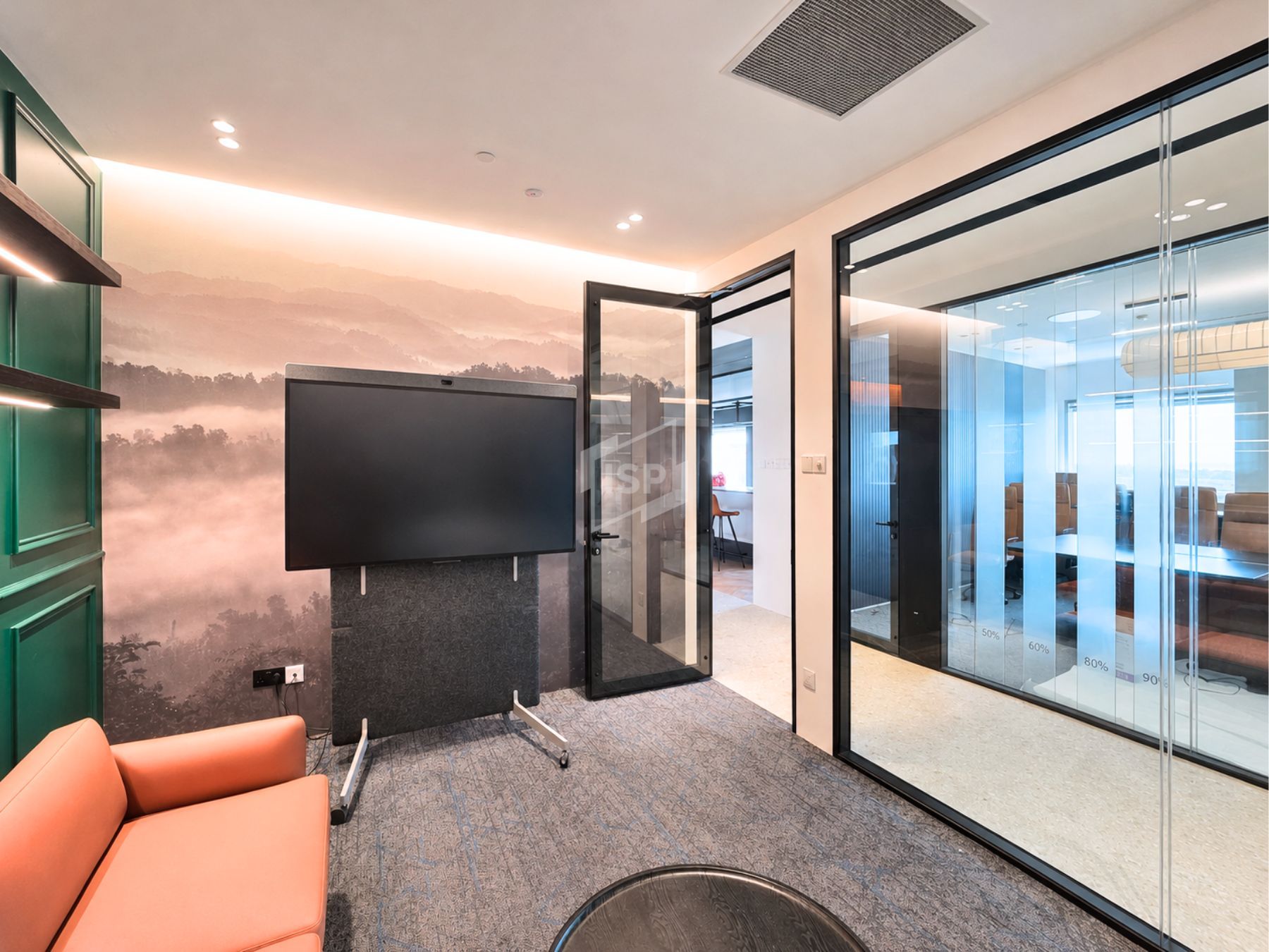 Private Meeting Room with Double Glazed Partition