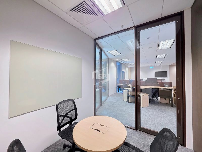 Meeting Room with Acoustic Glass Panel