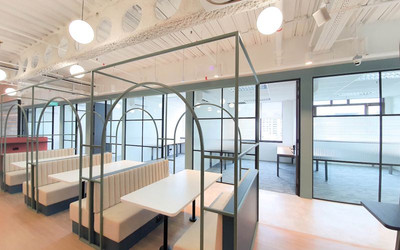 ISP - Coworking Space Interior with Glass Partition