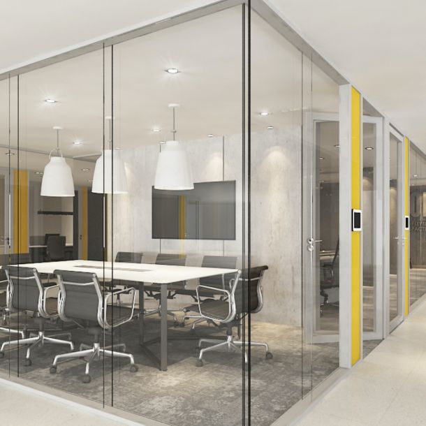 Acoustic Glass Partitions