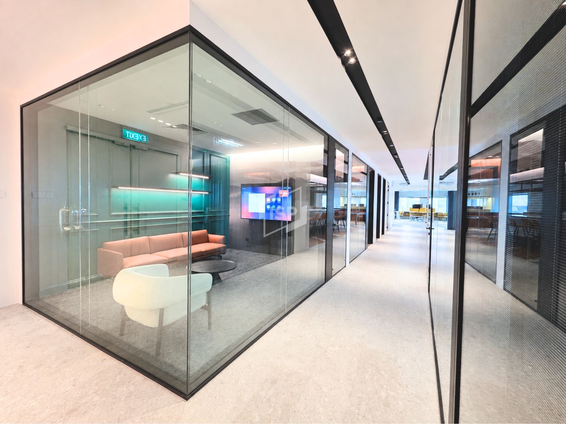 Framed Glass Door and Double Glazed Partition System
