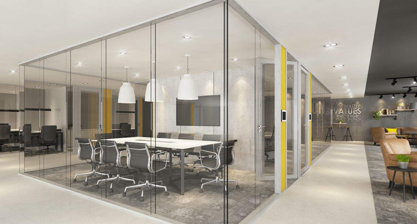 Acoustic Glass Partitions