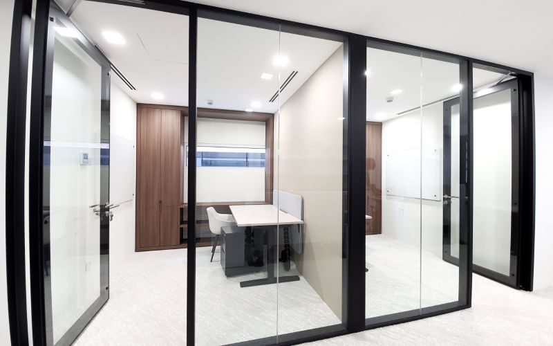 Achieve Modern Office Design with SOLO PLUS Glazed System
