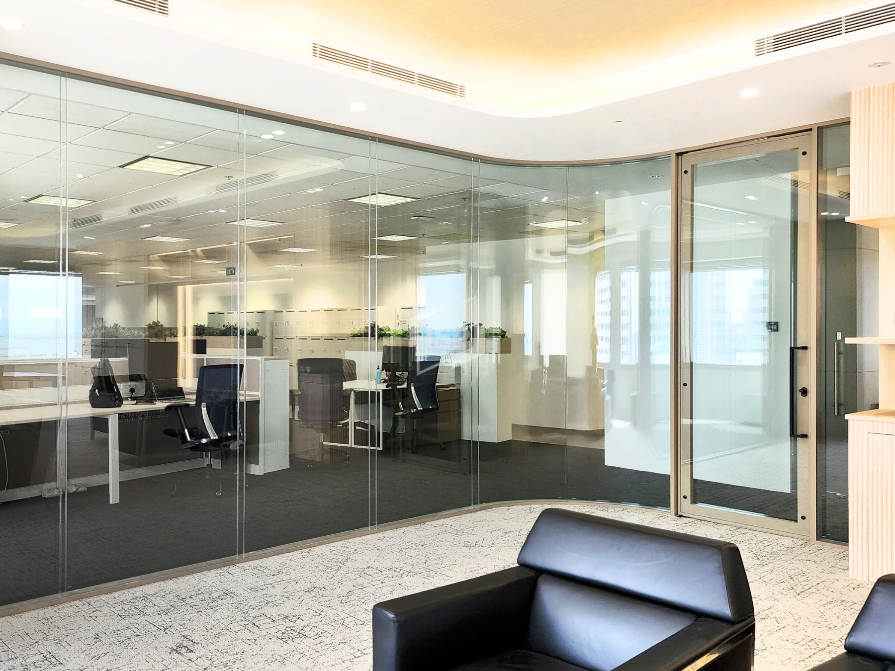 Double Glazed Glass Office Panel