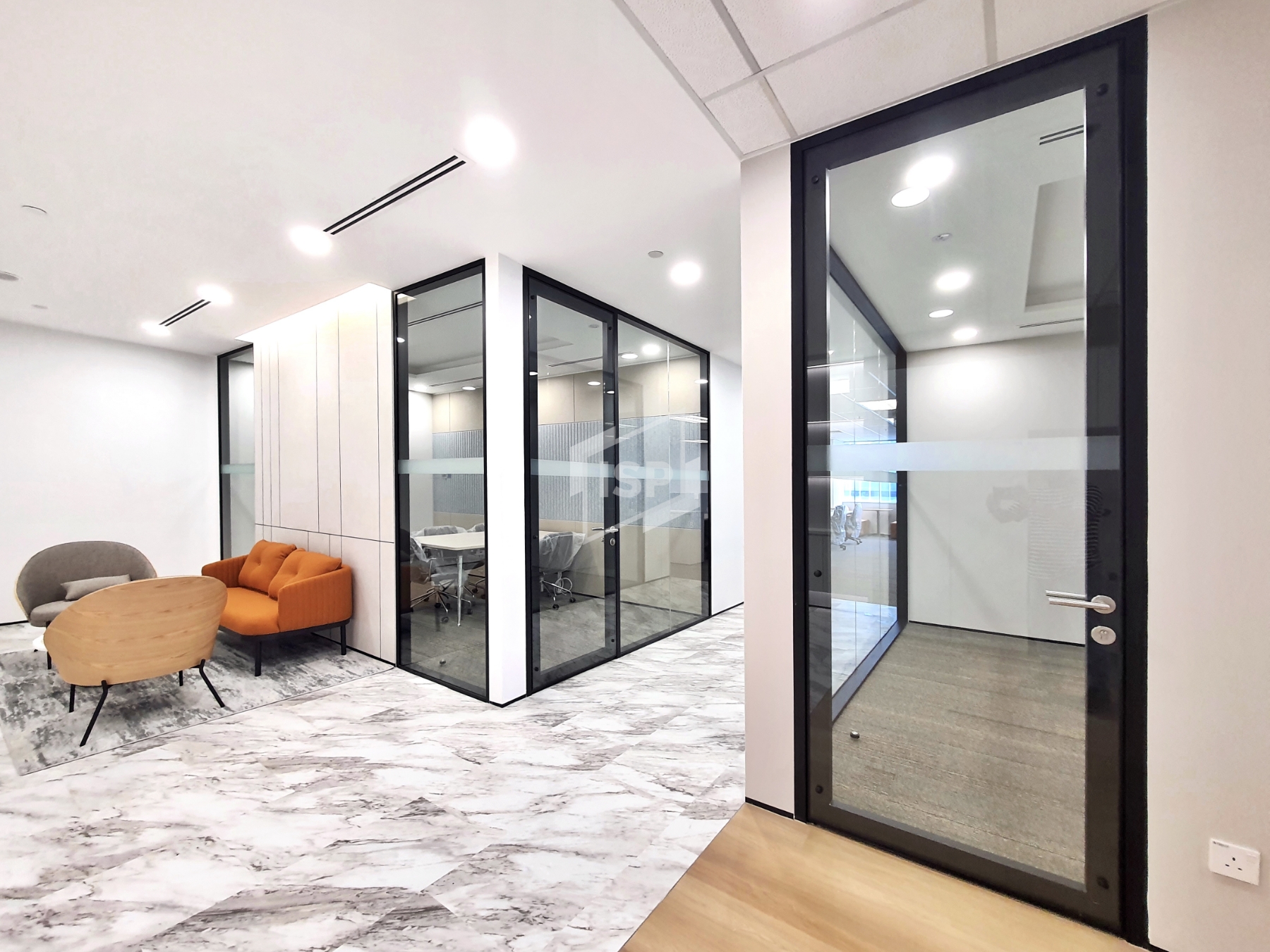 Office Design with SOLO Plus Glass Partitions and Door