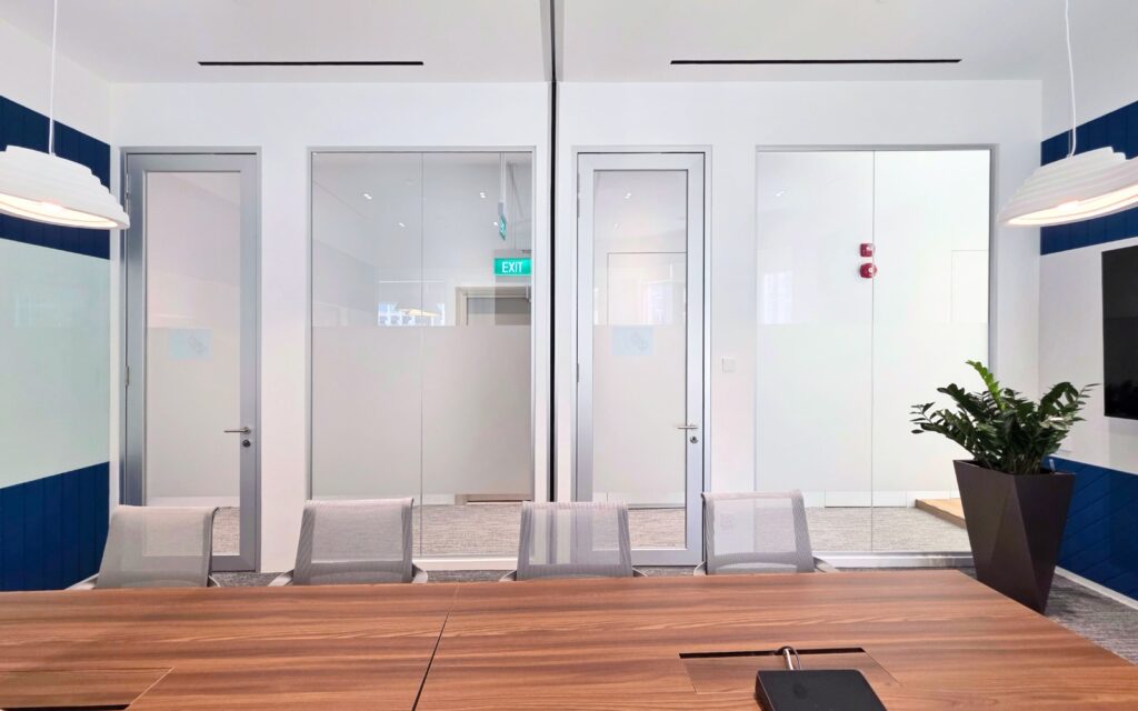 Glass Partition in Meeting Room