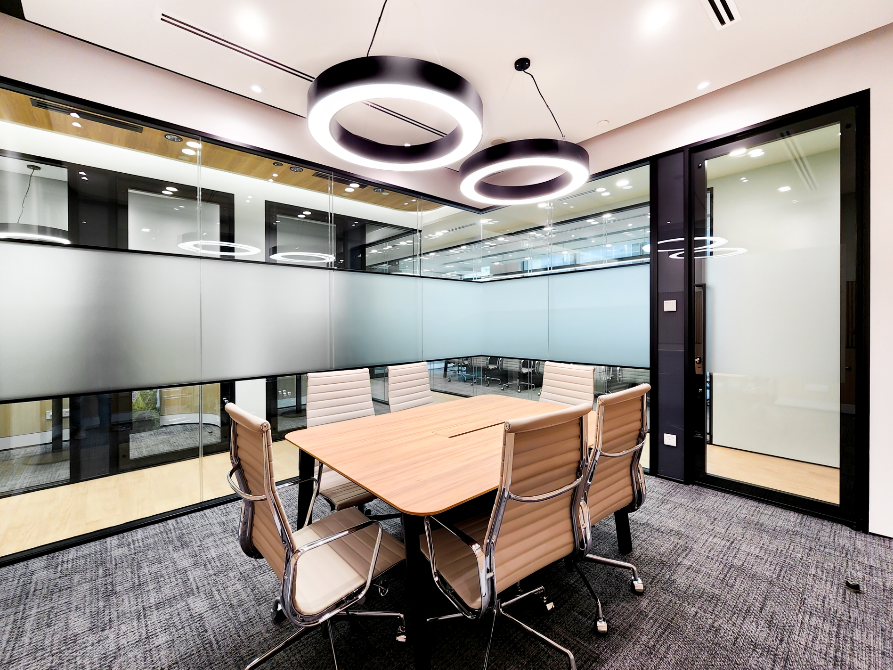 Meeting Room with Double Glazed Acoustic Glass Door