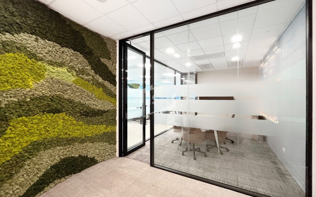 Acoustic Glass Partition for Workspaces Double Glazed Glass Partition