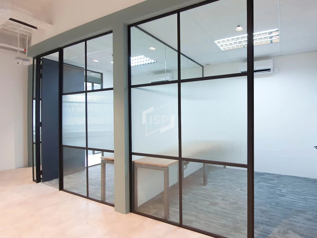 Reeded or Fluted Glass Panel