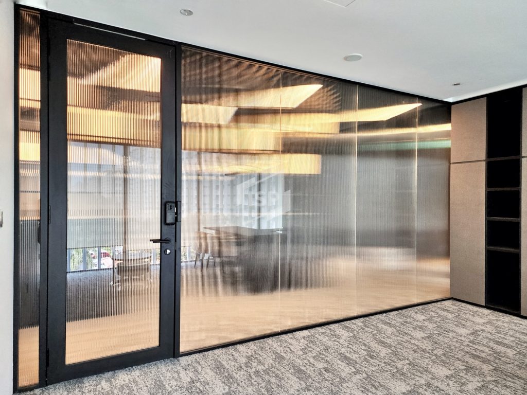 Reeded or Fluted Glass Panel