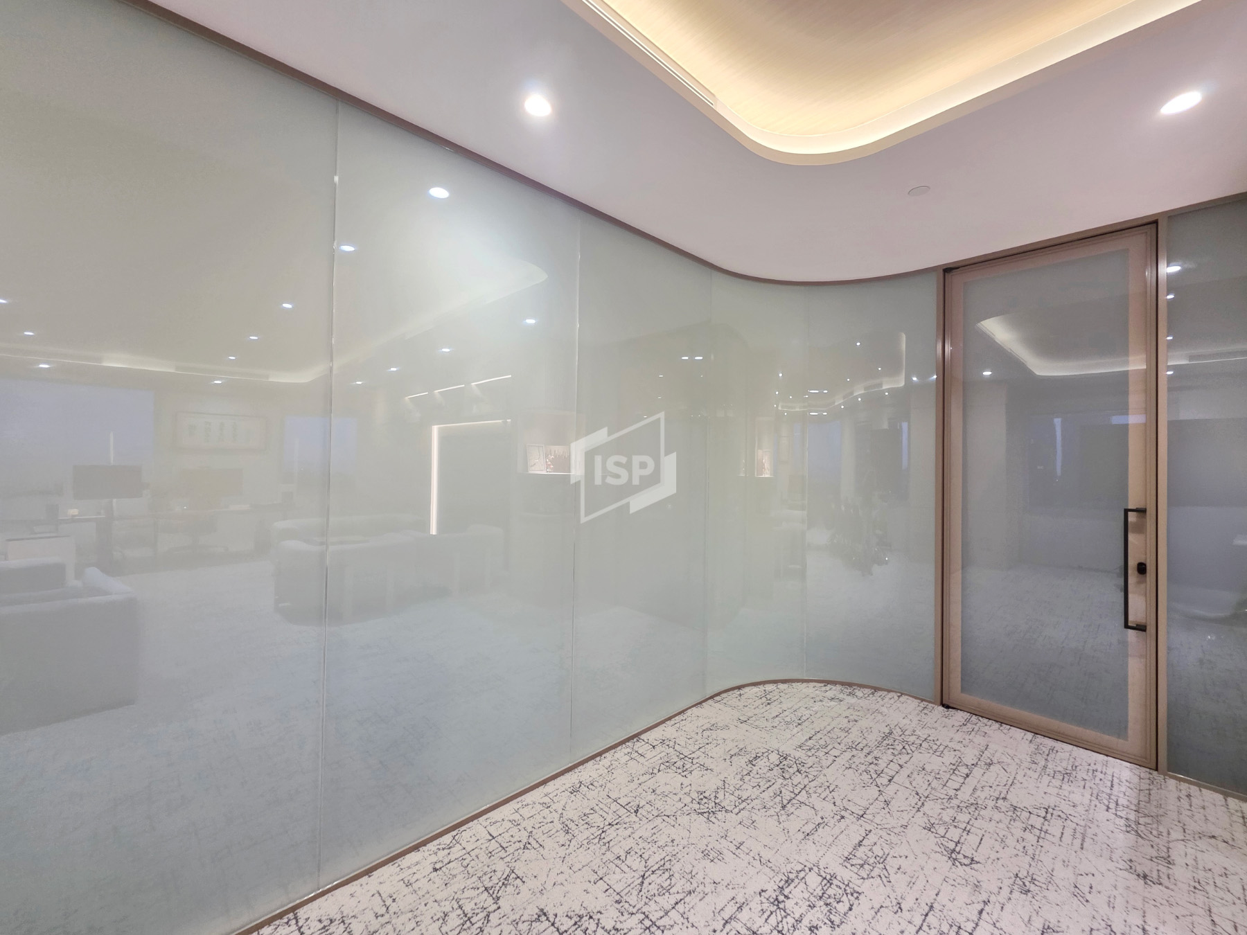 Switchable Smart Glass with Curve Glass Design
