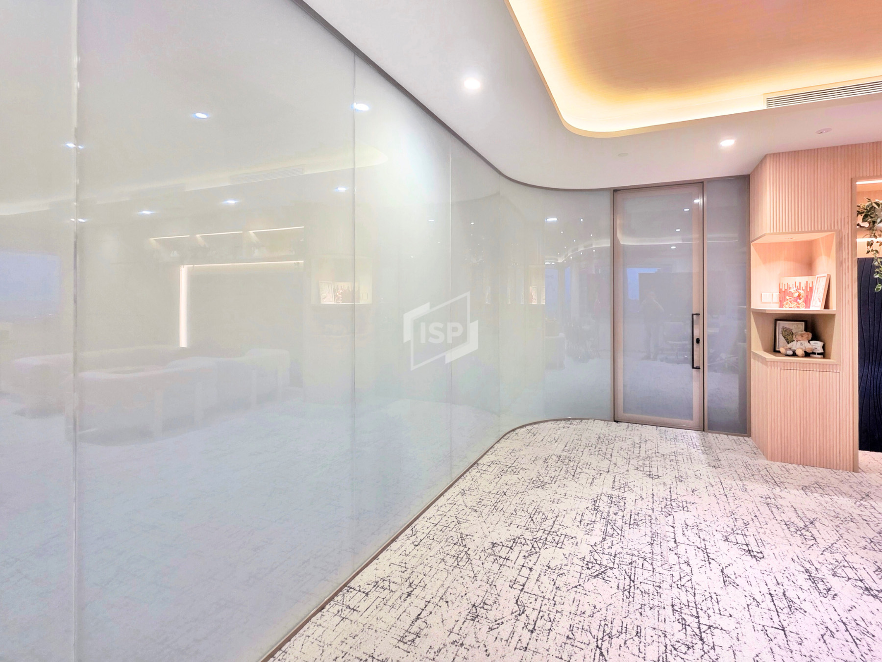 Switchable Smart Glass with Curve Glass Design