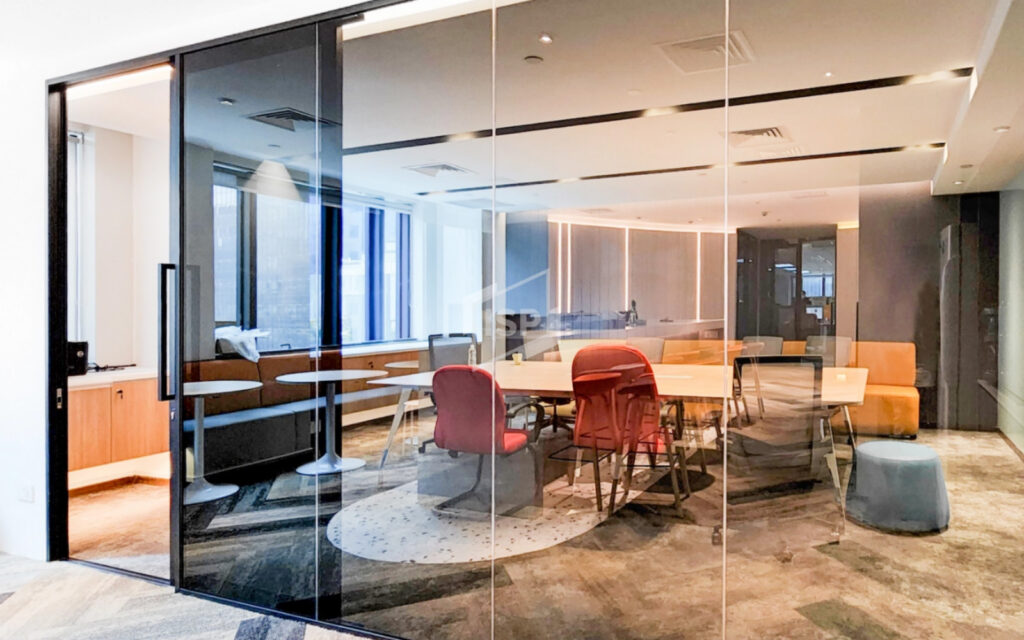Tinted Glass Sliding Door